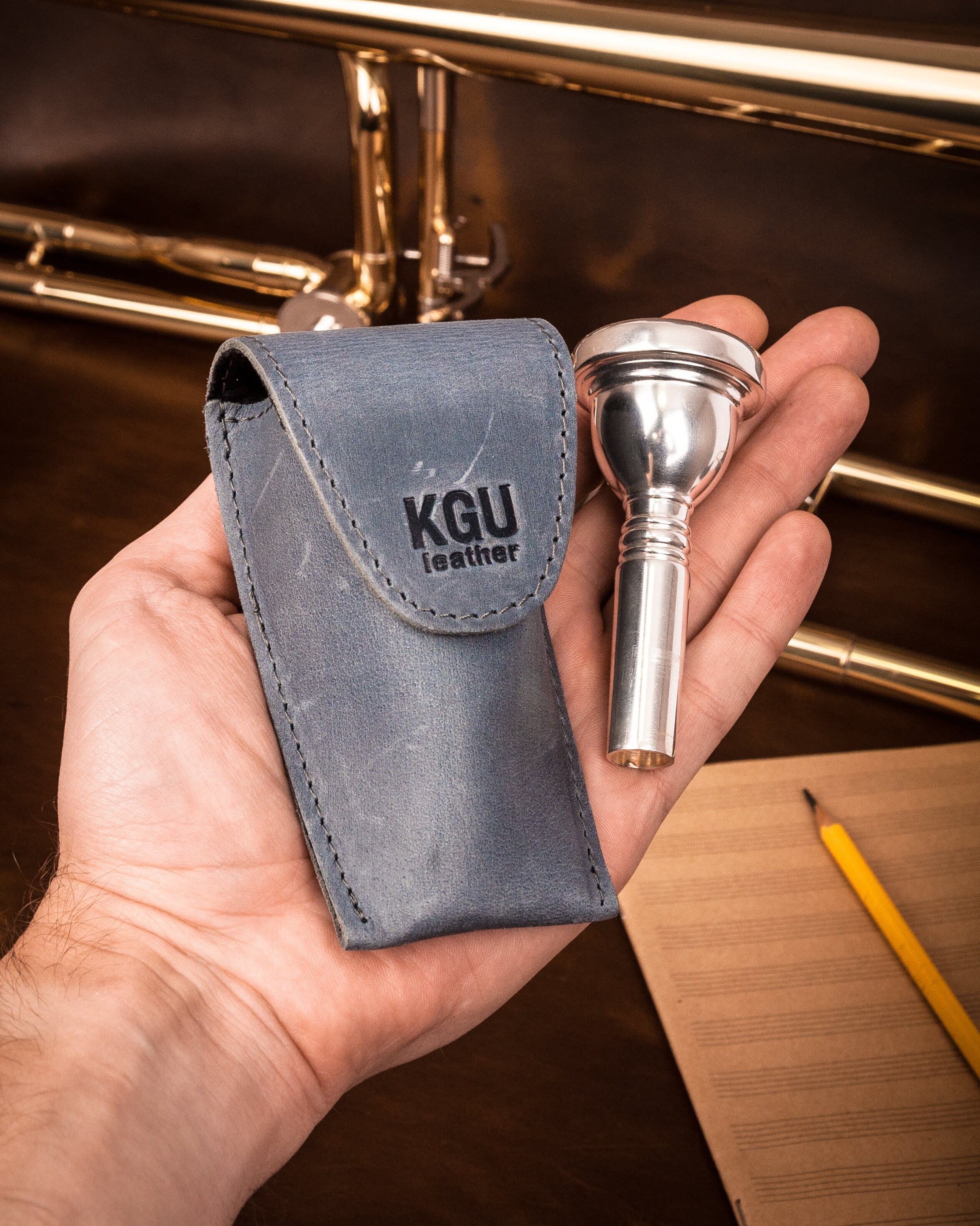 Trombone / Euphonium Mouthpiece Pouch Kgubrass SINGLE Etsy UK