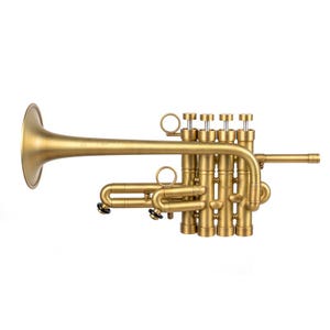 KGUmusic Bb/A Piccolo Trumpet | Unique Hybrid with Bach Stradivarius Artisan Bell | Vintage Trumpet | Handmade Trumpet | Gift for Trumpeter
