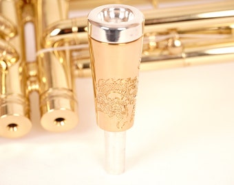 Trumpet Mouthpiece Booster by KGUBrass. Custom made CONE DRAGON. 7 finishes