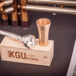 Trumpet Mouthpiece Booster KGUBrass. RADIUS. 7 Finish types