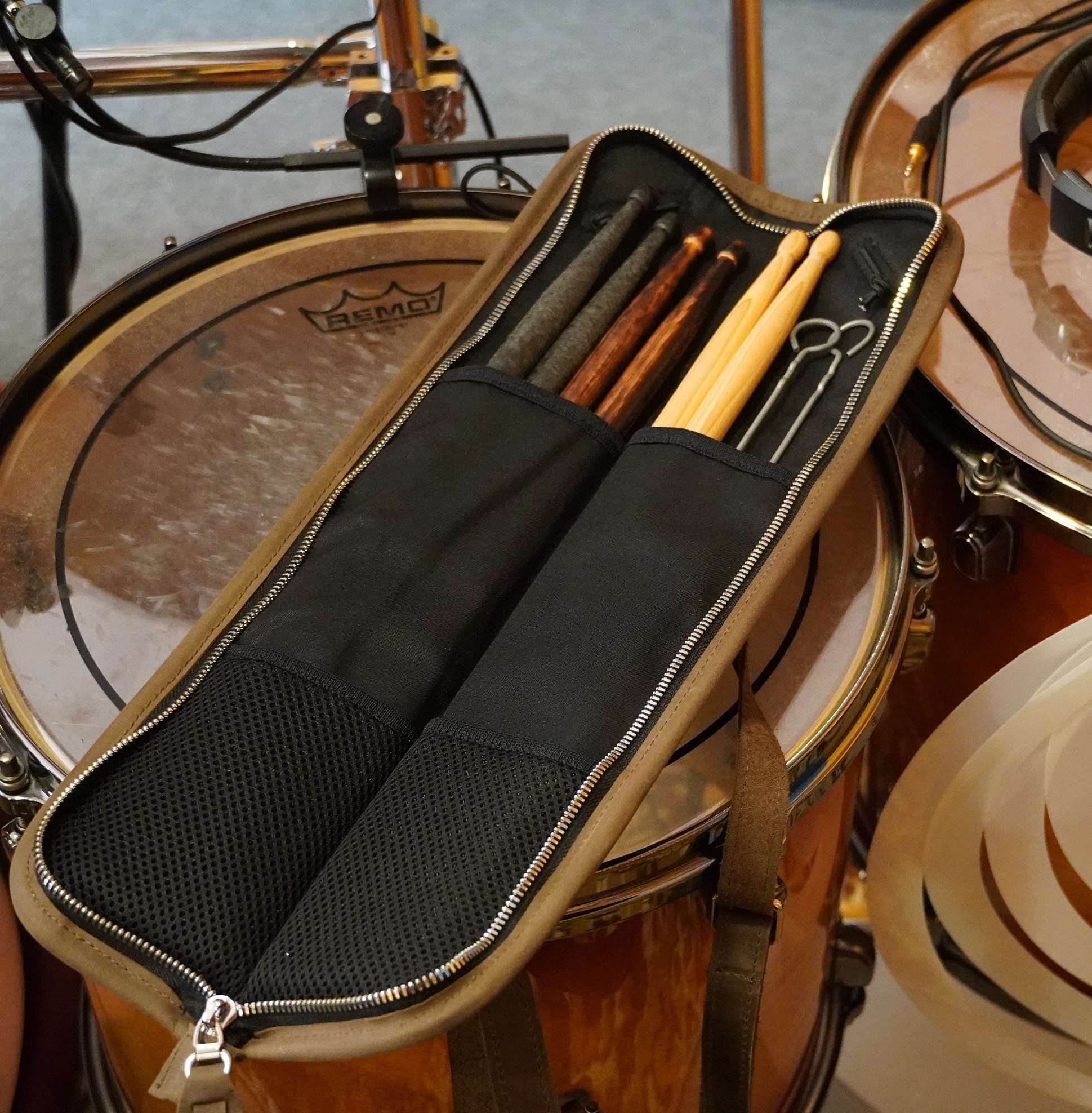 Sac De Rangement Pour Baguettes En Cuir Synthétique Marron