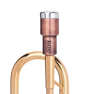 Trumpet Mouthpiece Booster KGUBrass. ROCKET. Antique Copper Lacquered