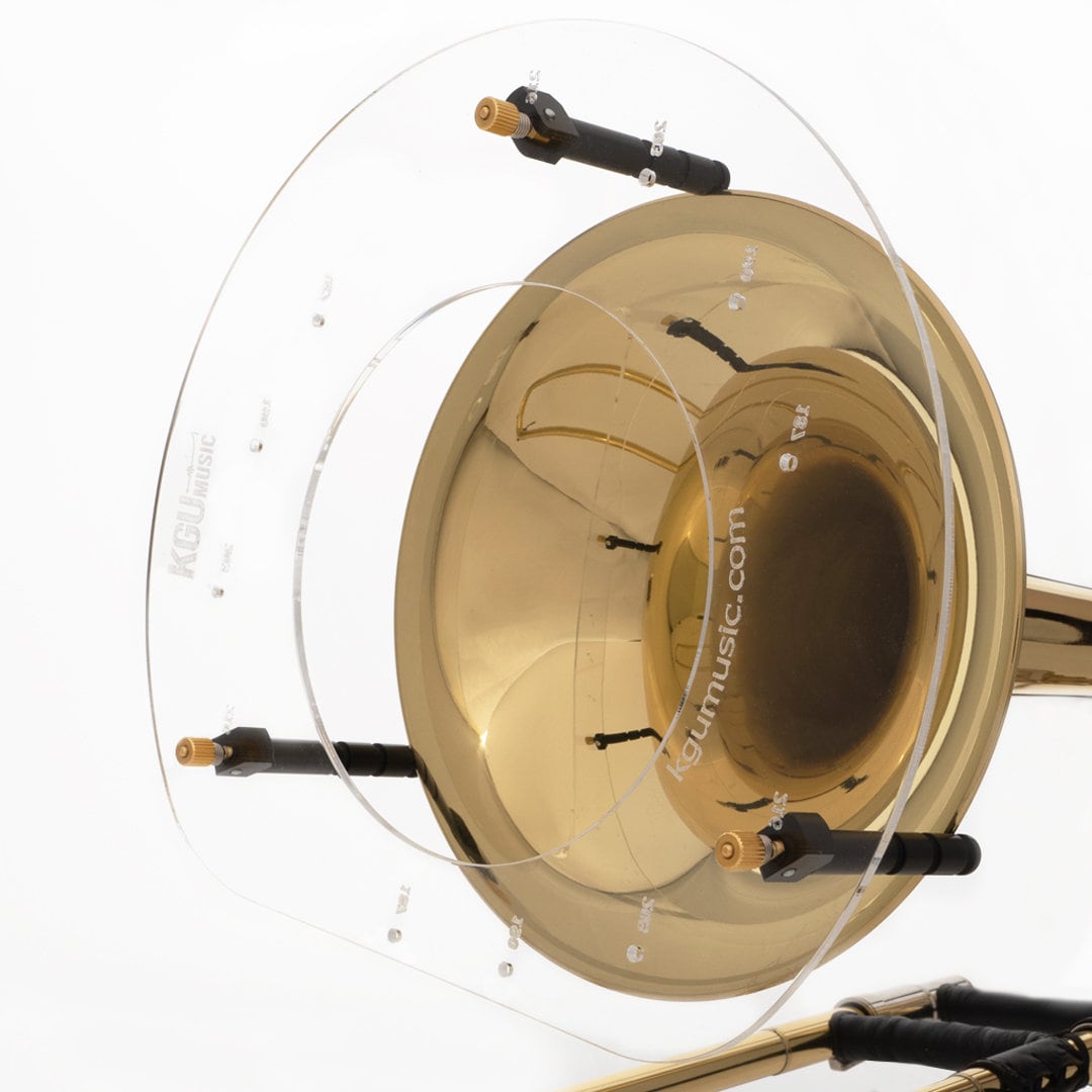 KGU Music トロンボーン用サウンドディフレクター KGUmusic トロンボーン用サウンドデフレクター：透明アクリル製音響