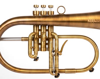 KGUmusic カスタムフリューゲルホルン：レッドブラスベル