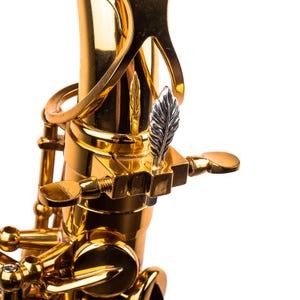 Amplificador de saxofón, amplificador Sax ArtTone, chapado en plata y oro, accesorios para saxofón, regalo para músicos, regalo para saxofonistas, instrumentos musicales