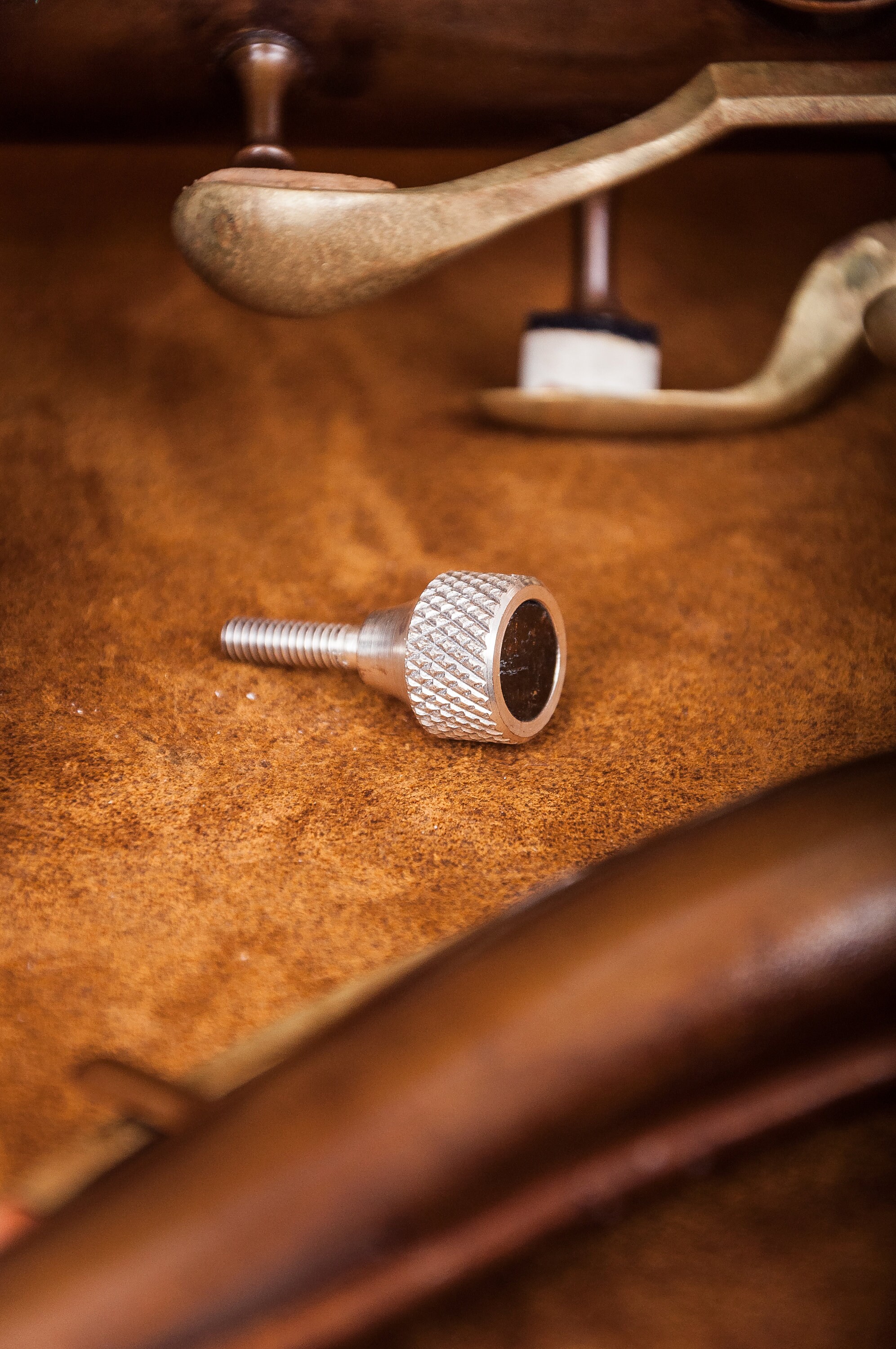 Yamaha Saxophone HEAVY Neck Screw. Kgubrass 143. 998 Silver Brushed. 6