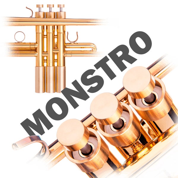 Yamaha Customed Heavy Trumpet Trim Kit. Extra MONSTRO style. KGUBrass for All YTR models.