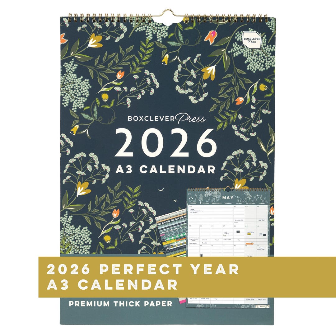 2026 A3 Wall Calendar: Family Planner With Stickers - Etsy