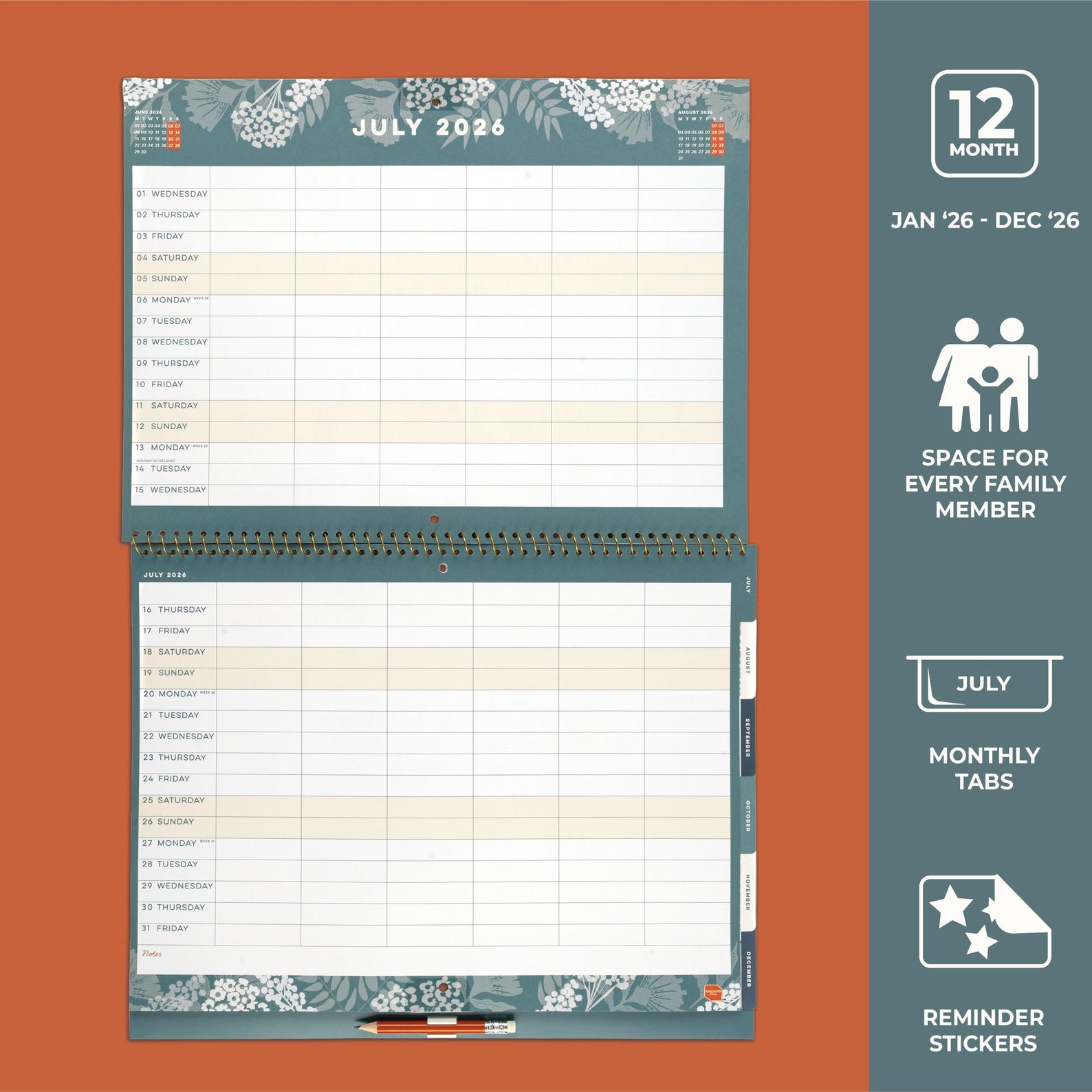 2026 Family Home Planner Boxclever Press Monthly Wall Calendar With 6 2026-family-home-planner-boxclever-press-monthly-wall-calendar-with-6
