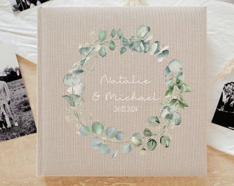 Personalized photo album for the wedding - guest book made of linen as a wedding gift | Wedding gift | Guestbook | Wedding album