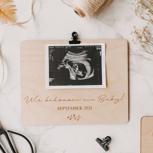 Pregnancy Announcement Ultrasound Image Clipboard | Announce Pregnancy | Fathers-to-be | You're going to be a dad | Tales of Marley