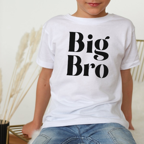 T-Shirt "Big Bro" für Kinder & Geschwister | Geschwistershirts | Großer Bruder Shirt | Schwangerschaft verkünden | Tales of Marley