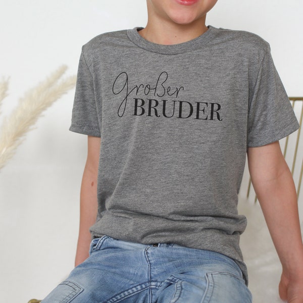 T-Shirt "Großer Bruder" für Kinder & Geschwister | Geschwistershirts | Großer Bruder Shirt | Schwangerschaft verkünden | Tales of Marley