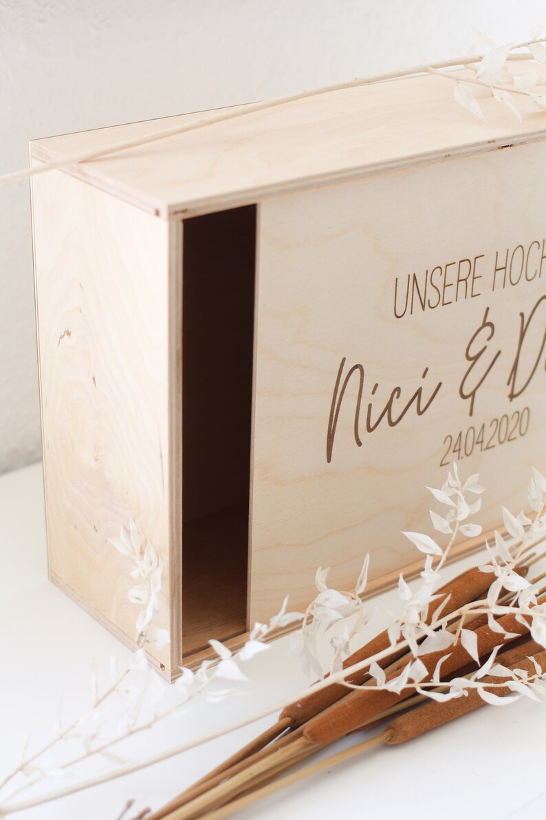 Personalisierte Erinnerungskiste Unsere Hochzeit Etsy