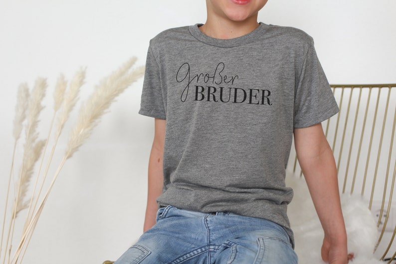 T-Shirt Großer Bruder für Kinder & Geschwister Geschwistershirts Großer Bruder Shirt Schwangerschaft verkünden Tales of Marley Bild 1