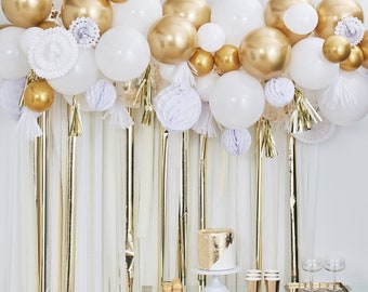 Balloon garland gold-white | JGA Decoration | baby party decoration | birthday decoration | Balloon Garland | party decoration