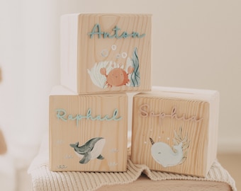 Personalized money box with names for children as a gift for birth, as a gift for baptism or birthday