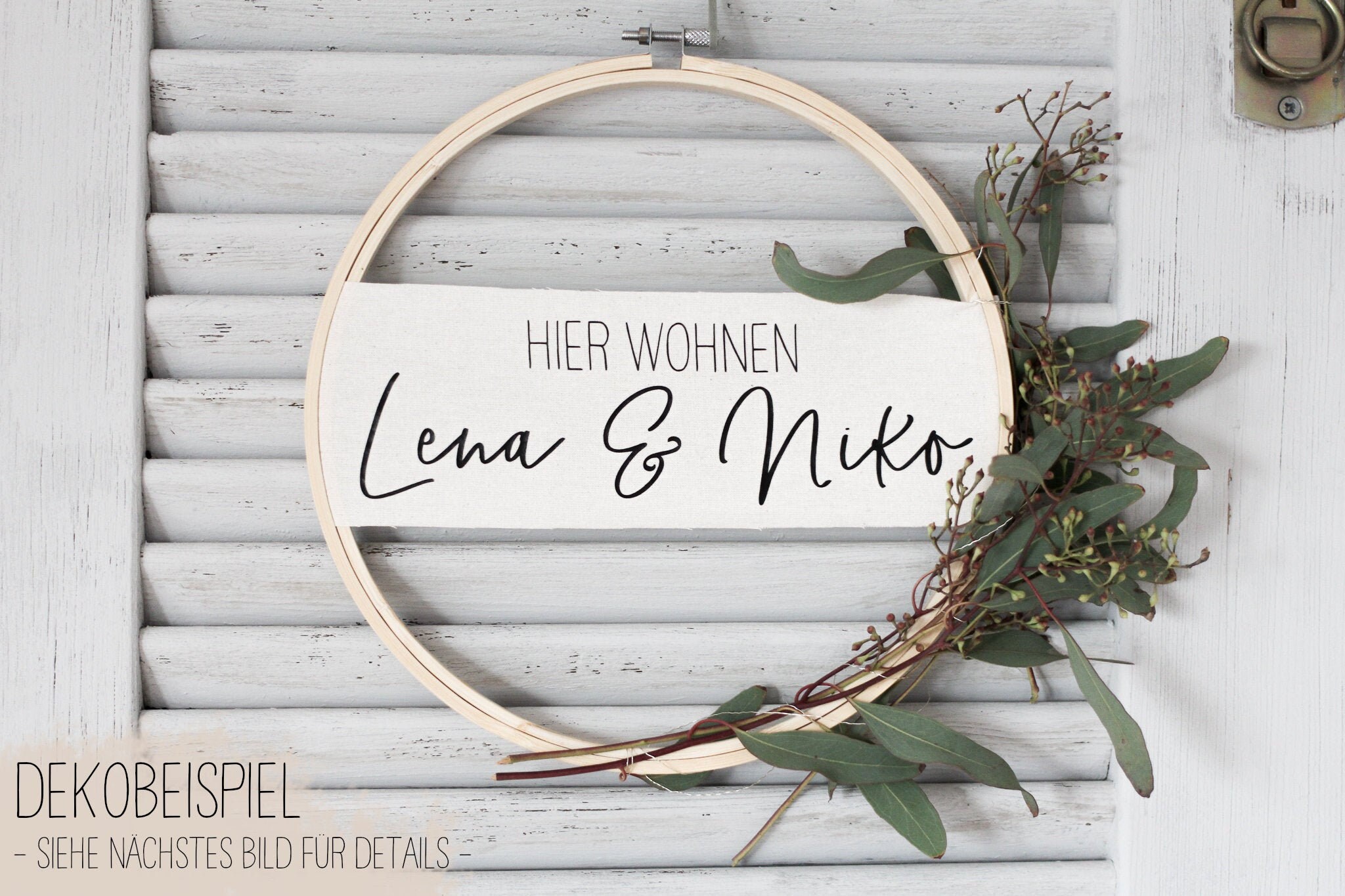 Personalisierter Türkranz Stickrahmen mit Namen | Etsy Personalisierter Türkranz Stickrahmen mit Namen | Etsy