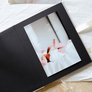 Personalisiertes Fotoalbum zur Geburt Leporello aus Leinen als Babygeschenk Geschenk zur Geburt Geschenk zur Taufe Fotogeschenk Baby afbeelding 10