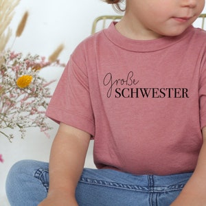 T-Shirt Große Schwester für Kinder & Geschwister Geschwistershirts Große Schwester Shirt Schwangerschaft verkünden Tales of Marley Bild 2