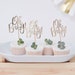 Oh Baby Caketopper (12 pcs.) in gold for cakes or cupcakes | Baby shower decoration | Decoration for Baby Party | Baby shower | Cupcake Topper 