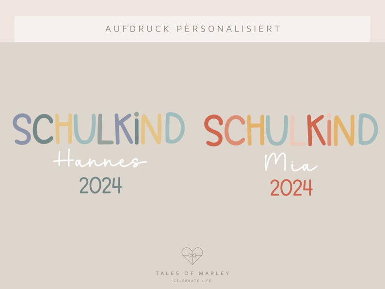 Schulkind T-Shirt zur Einschulung mit Name & Jahreszahl in vielen verschiedenen Farben für das Schulkind 2024 Bild 9