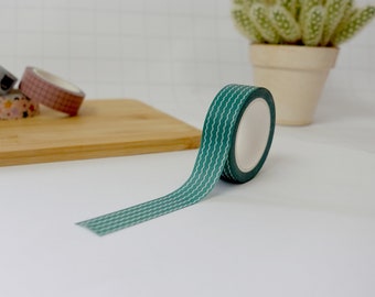 Bosgroene golven - washi tape