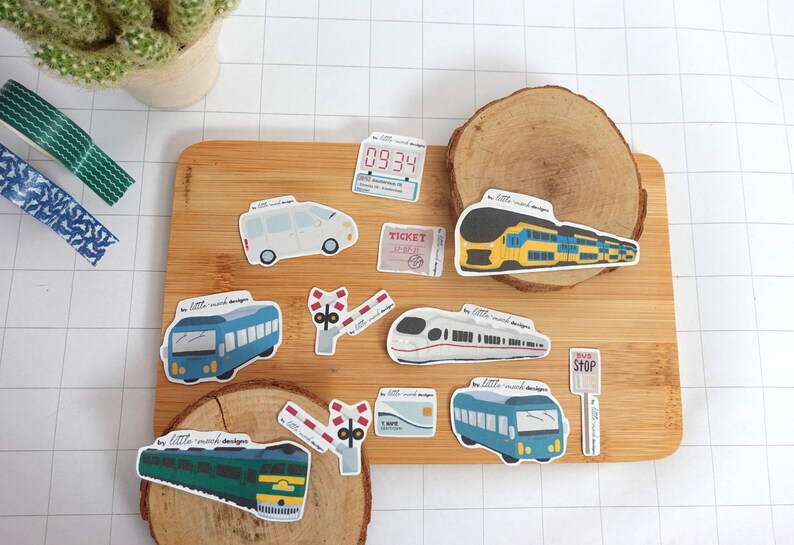 NS Intercity Train 8x3cm Sticker // Planner Stickers // - Etsy UK