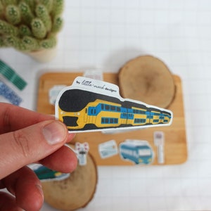NS都市間列車（8 x 3 cm）ステッカー // プランナーステッカー // 交通ステッカー // バレットジャーナルステッカー // かわいいステッカー