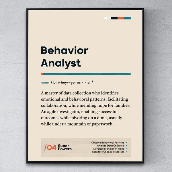 Behavior Analyst Wall Art Etsy