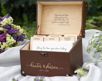 Wedding Guest Book Alternative Wooden Personalized Guestbook for Wedding Box with Lock Wedding Memory & Advice Box Custom Wedding Unity Box