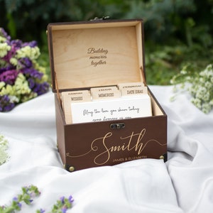 Wedding Guest Book Alternative Wooden Personalized Guestbook for Wedding Box with Lock Wedding Memory & Advice Box Custom Wedding Unity Box