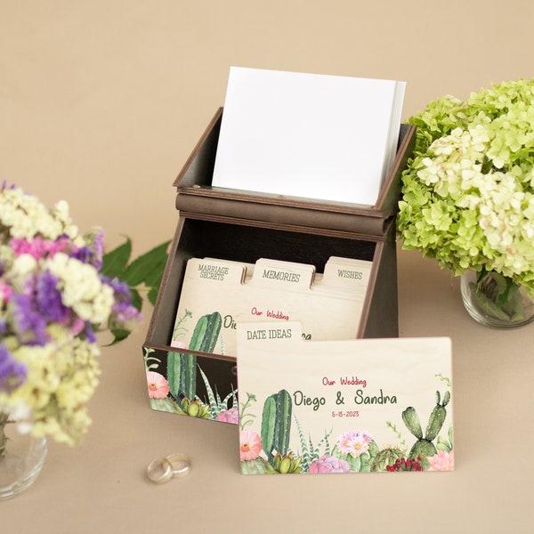 Wedding guest book alternative wood, Unique guest book ideas, Cactus wedding guest box, Western wedding card box, Loveletter box wedding