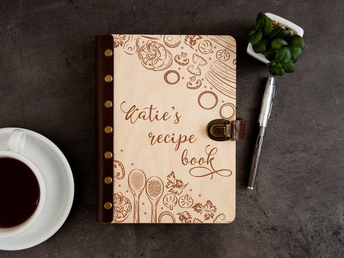 Personalized Recipe Journal Custom Blank Recipe Book Binder Etsy