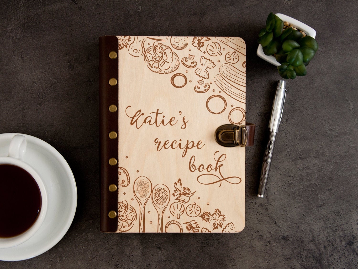Personalized Recipe Journal Custom Blank Recipe Book Binder Etsy