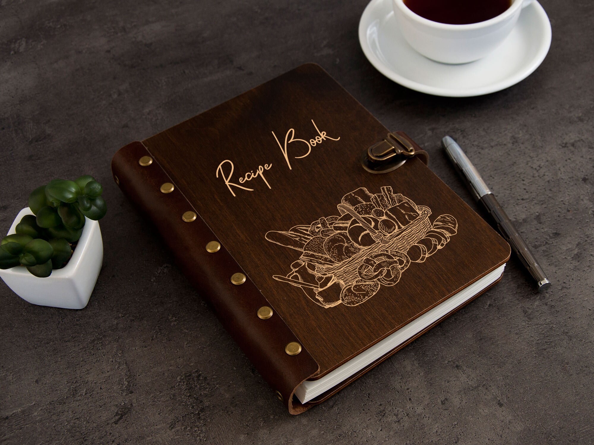 Custom Blank Recipe Book Binder Personalized Recipe Journal Etsy