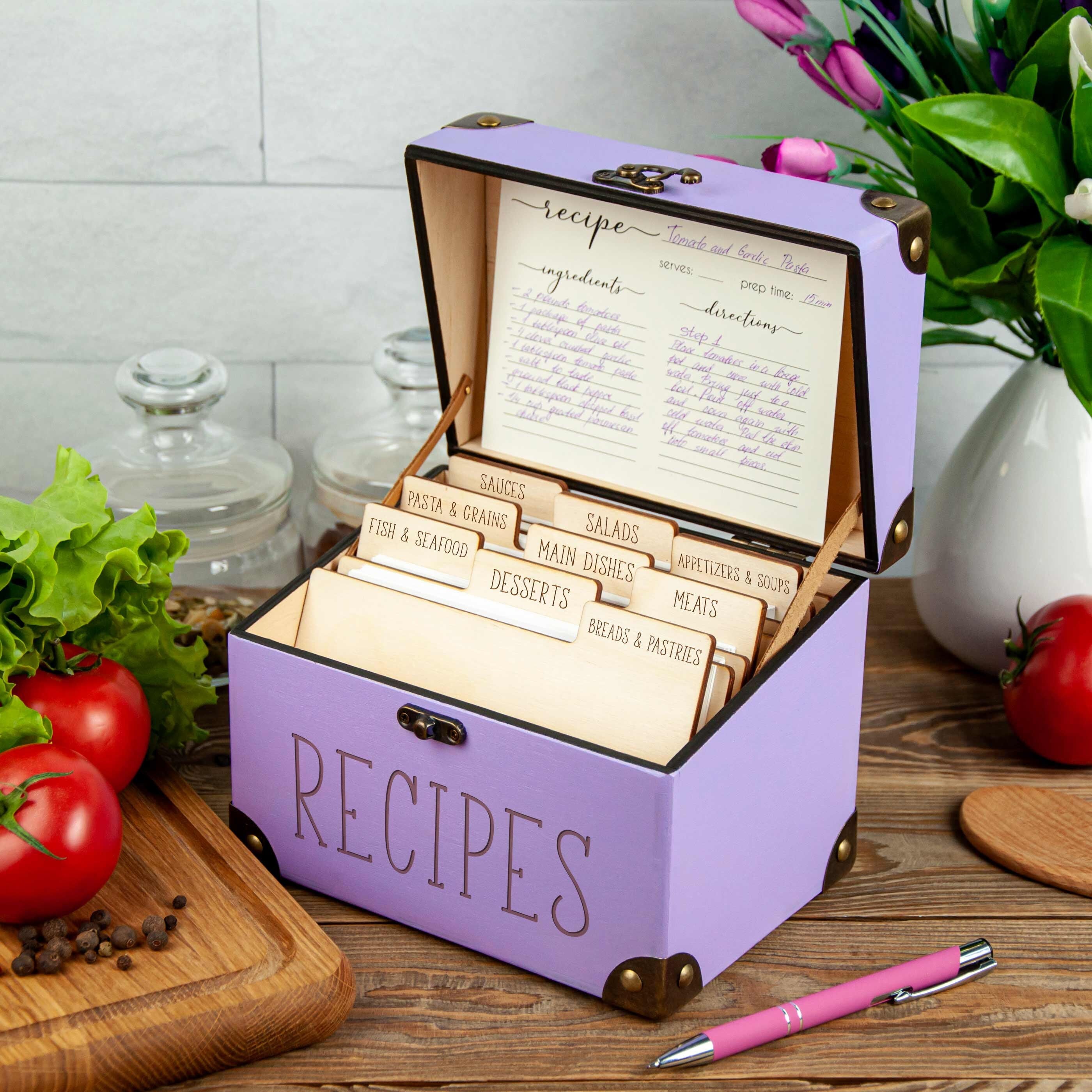 Double-sided Recipe Cards 100-Pack 4x6 Recipe Cards - Double-Sided ...