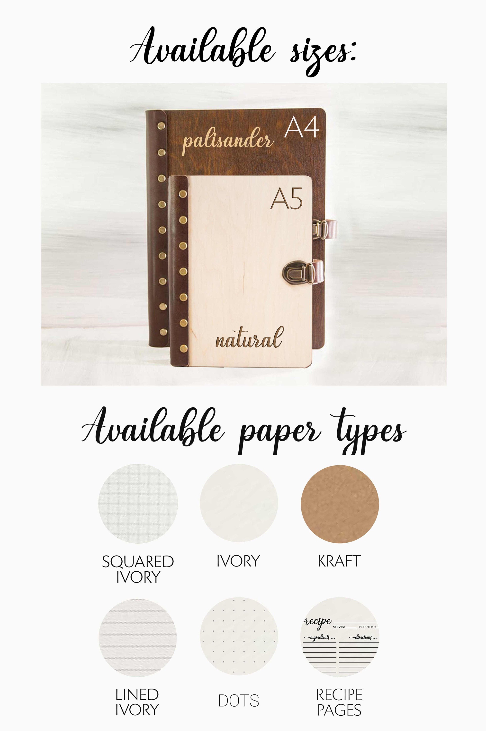 Custom Blank Recipe Book Binder Personalized Recipe Journal Etsy