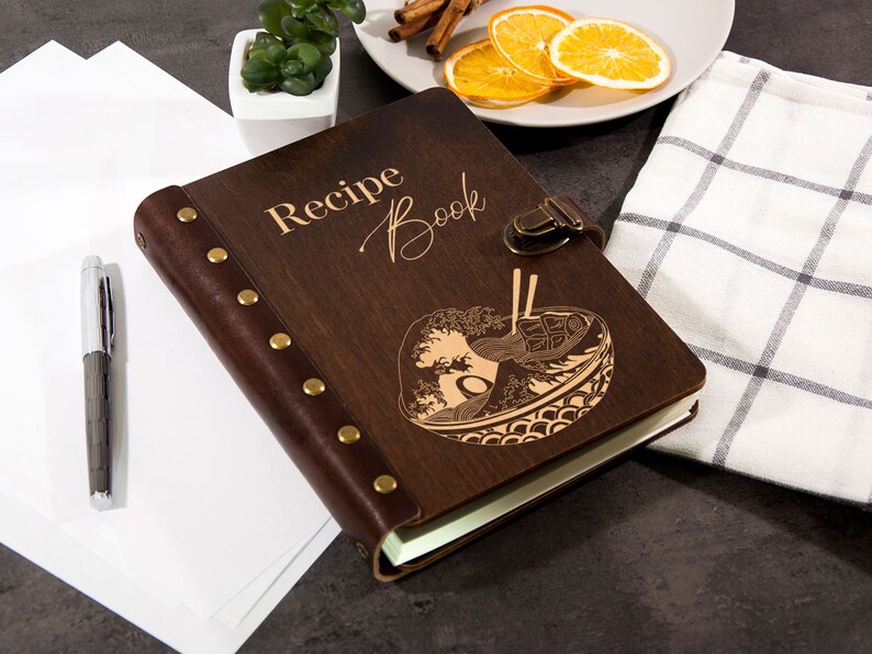 Blank Recipe Book Binder A5 Recipe Journal Fathers Day Gift Etsy