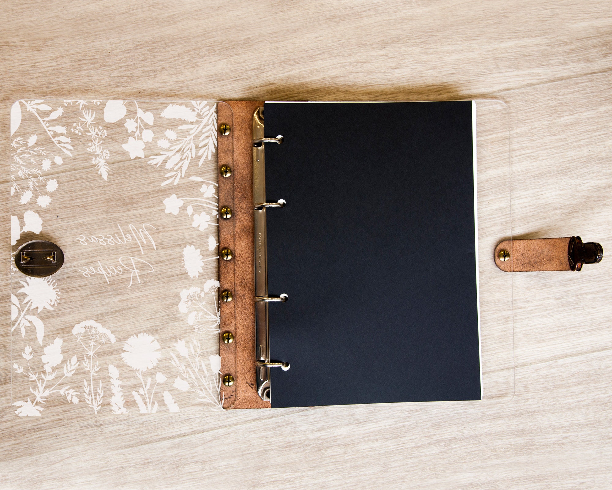 Customized Recipe Book Christmas Gift for Her Wild Flowers | Etsy