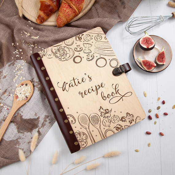 Personalised Recipe Journal, Blank Recipe Book