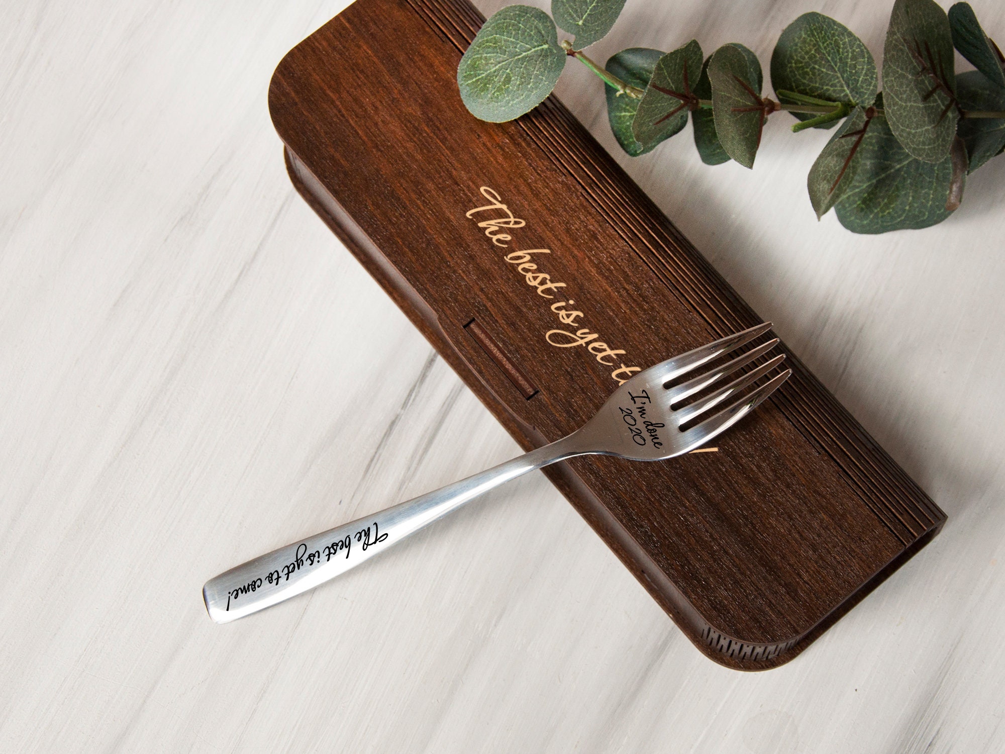 Personalized Fork I'm Done Retirement Gift for Woman Etsy