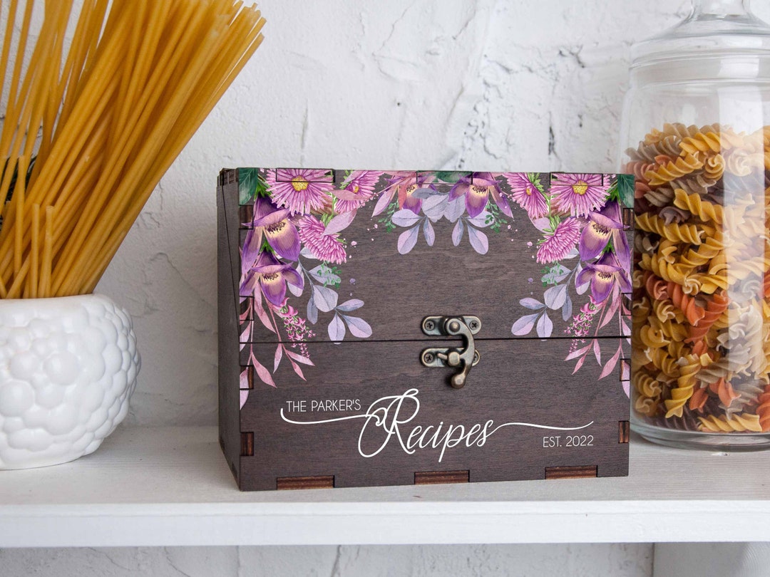 Recipe Card Box For Bridal Shower