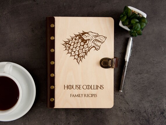 Game Of Thrones Recipe Book Family Recipes Personalized Recipe Etsy