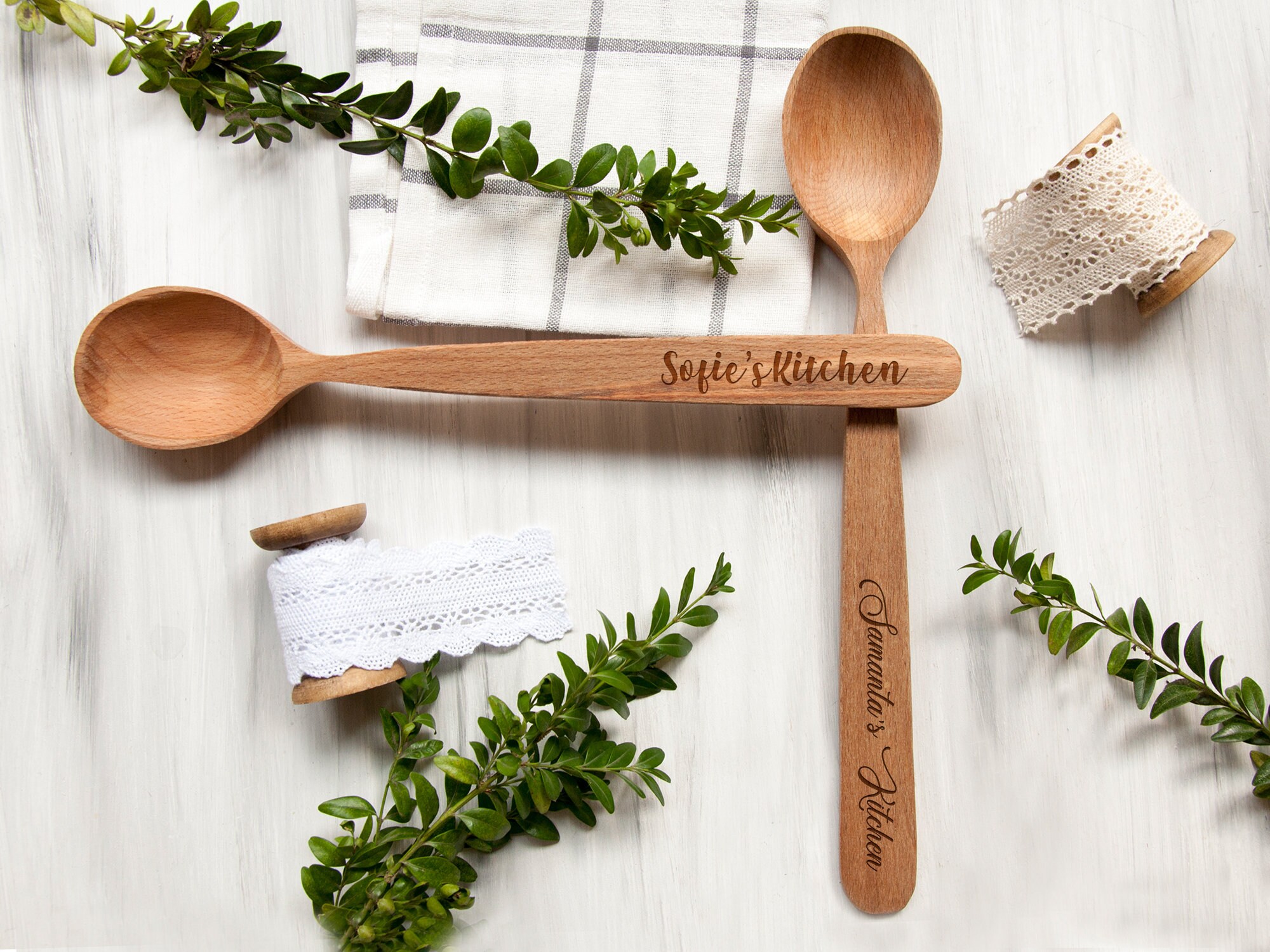 Personalized Wooden Spoon Mothers Day Gift Wooden Utensils Etsy