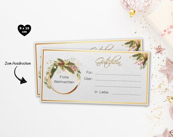 Gutscheine Zum Ausdrucken Etsy