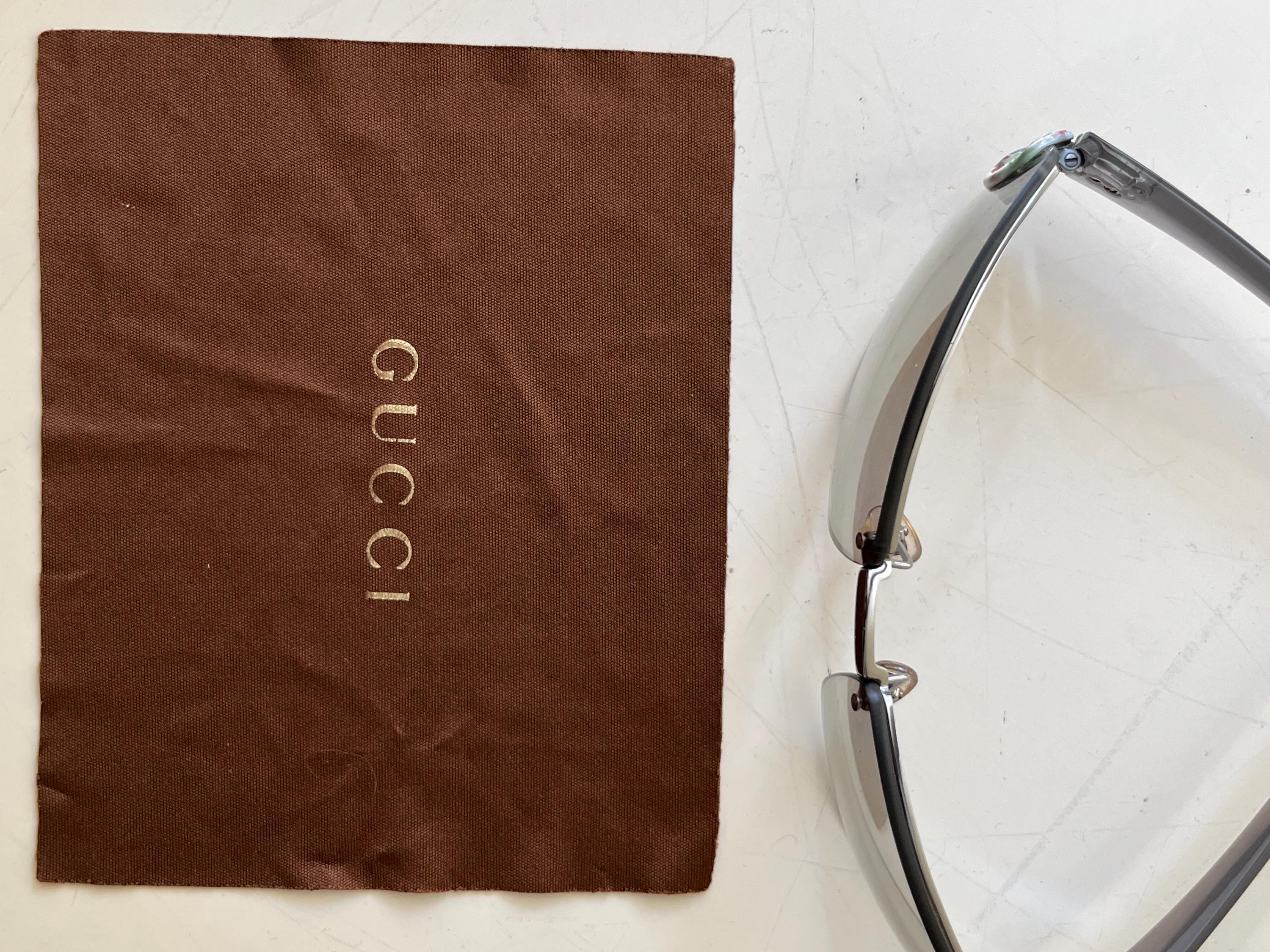 GUCCI Y2k Rimless Shield Sunglasses - Etsy GUCCI Y2k Rimless Shield Sunglasses - Etsy
