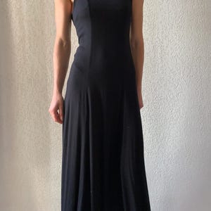 1990s Guess black slip dress