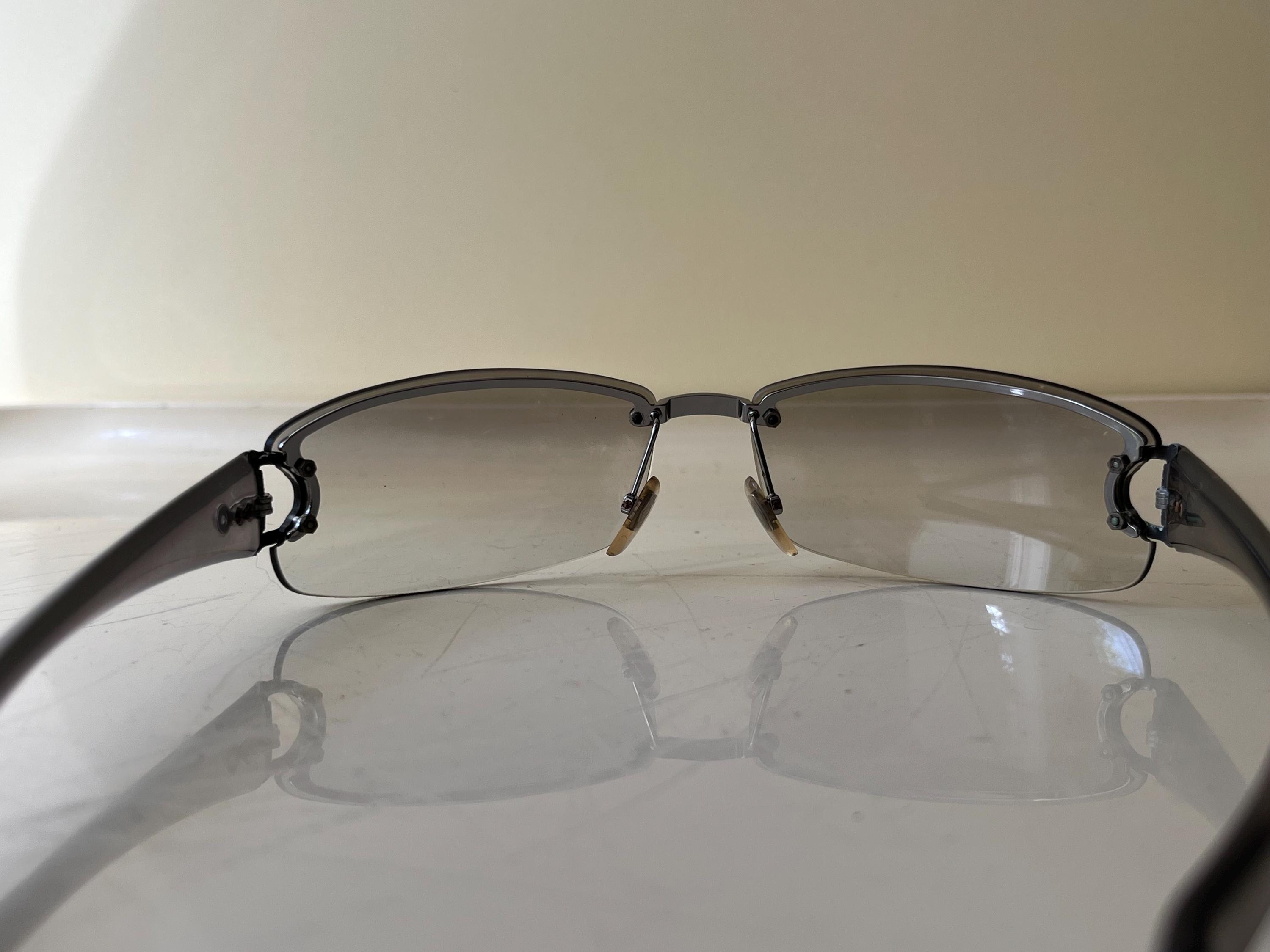 GUCCI Y2k Rimless Shield Sunglasses - Etsy