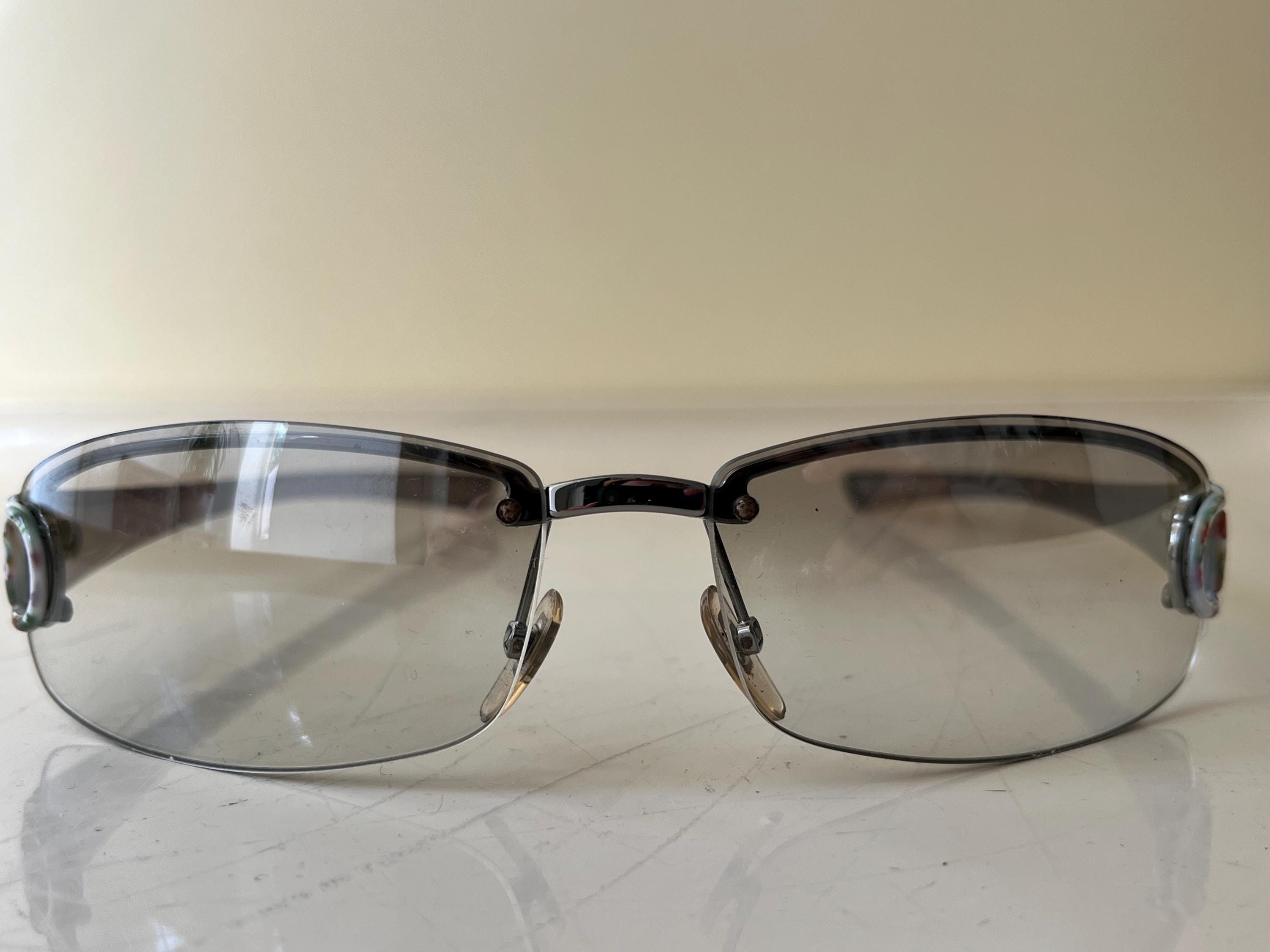 GUCCI Y2k Rimless Shield Sunglasses - Etsy
